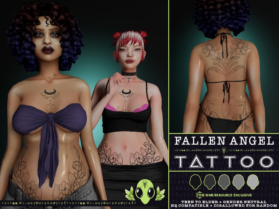 Тату Fallen Angel Tattoo
